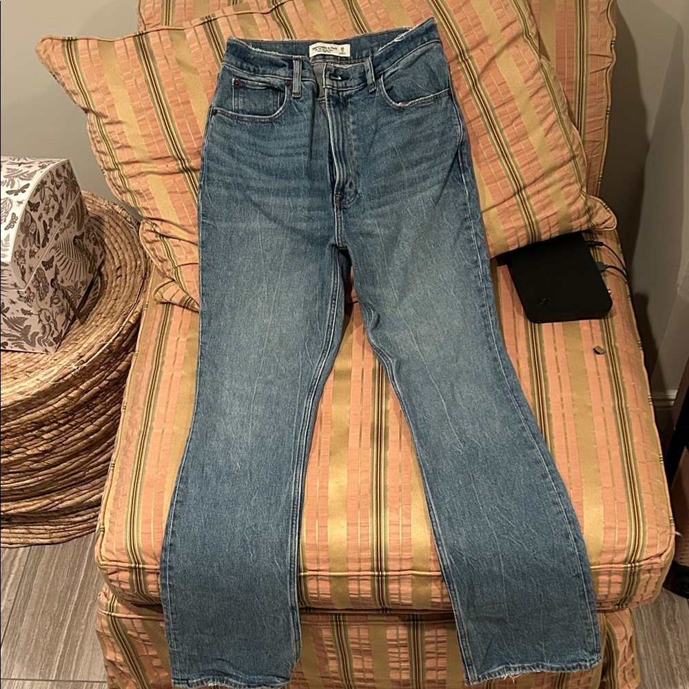 Abercrombie & Fitch Blue Straight Leg Jeans